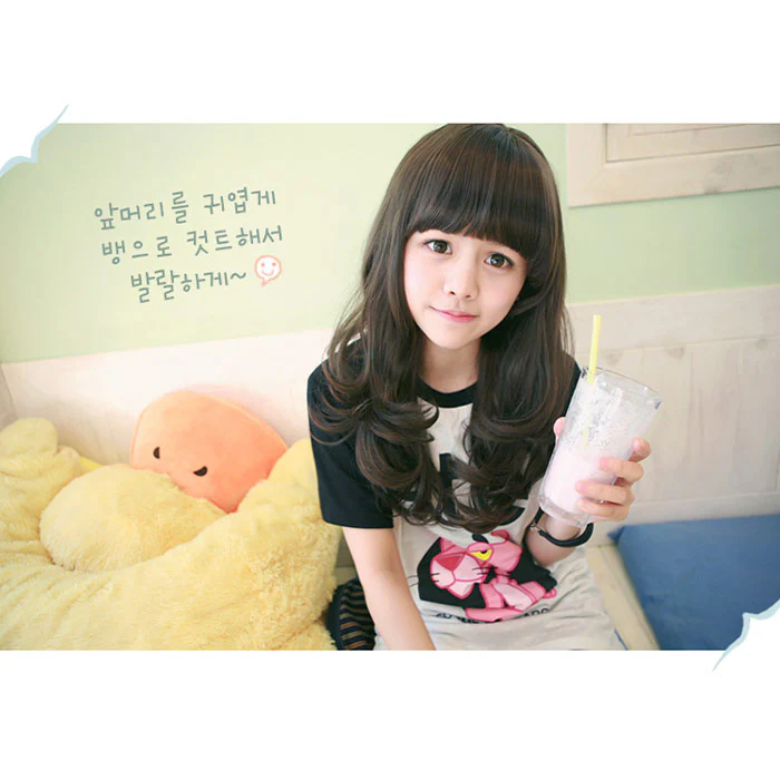 Premium Wig Loveme Straight Hair Wavy End (Cinnamon Brown) - Image 5